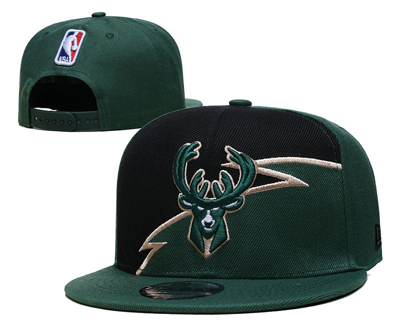 2021 NBA Milwaukee Bucks Hat GSMY926->nfl hats->Sports Caps